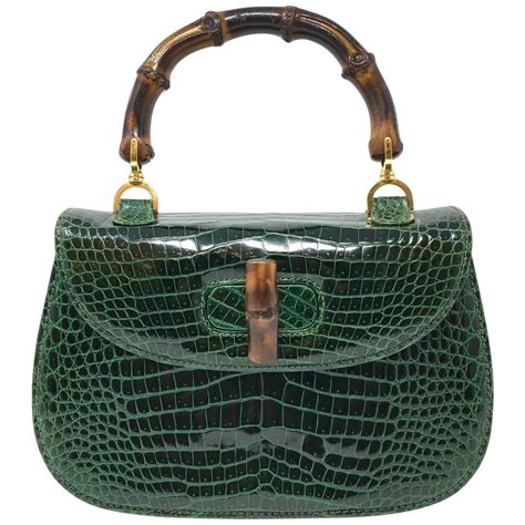 gucci bamboo bag green|gucci bamboo bag vintage price.